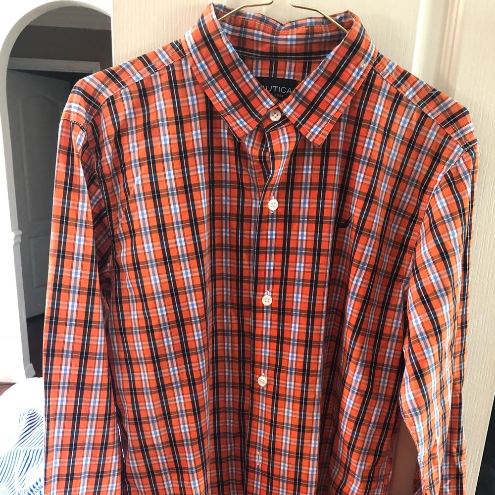 ⛵️NAUTICA BUTTON DOWN - NWOT- Boys 14/16